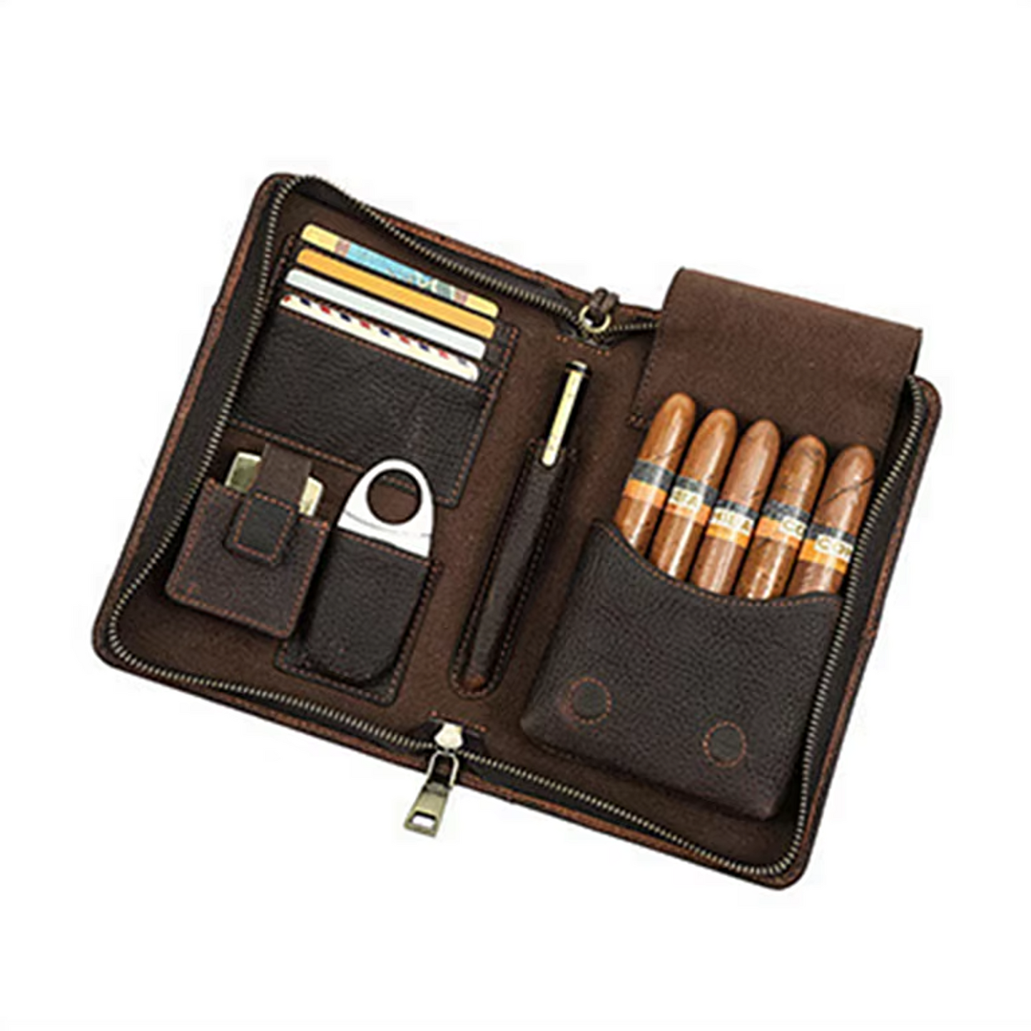 Cigar Storage Bag - Leather